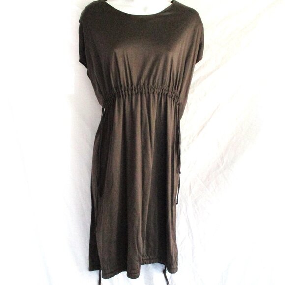 NEW NWT JIL SANDER ITALY Stretch Sleeveless METALLIC Sheath Midi Dress 6 - Picture 1 of 6